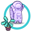 Violet avatar with a plant icon Violet avatar with a plant icon