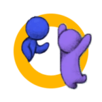 Avatars jumping icon Avatars jumping icon